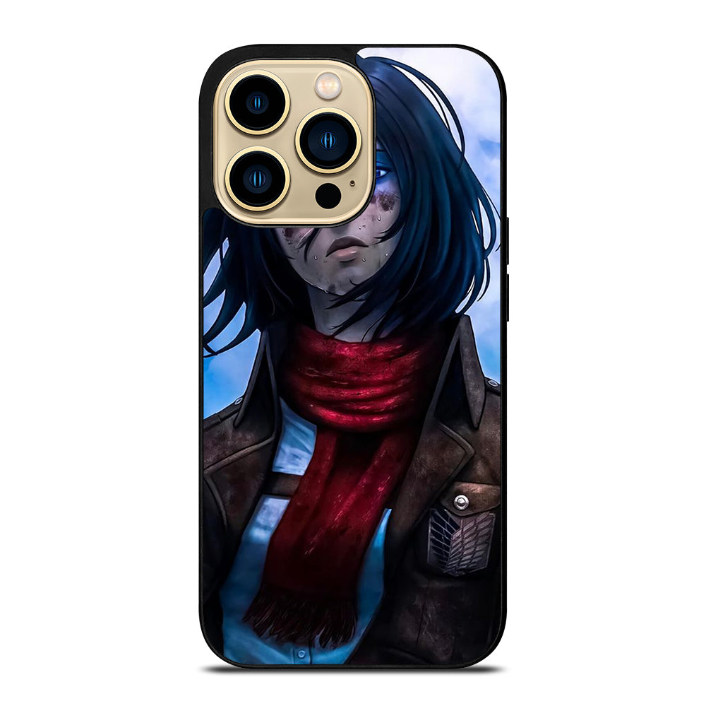 MIKASA ACKERMAN ATTACK ON TITAN ANIME SERIES iPhone 14 Pro Max Case Cover