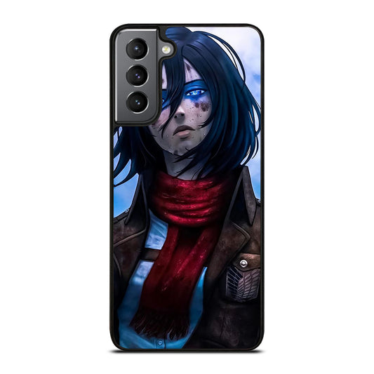 MIKASA ACKERMAN ATTACK ON TITAN ANIME SERIES Samsung Galaxy S21 Plus Case Cover