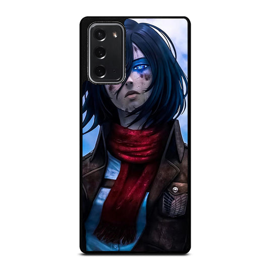 MIKASA ACKERMAN ATTACK ON TITAN ANIME SERIES Samsung Galaxy Note 20 Case Cover