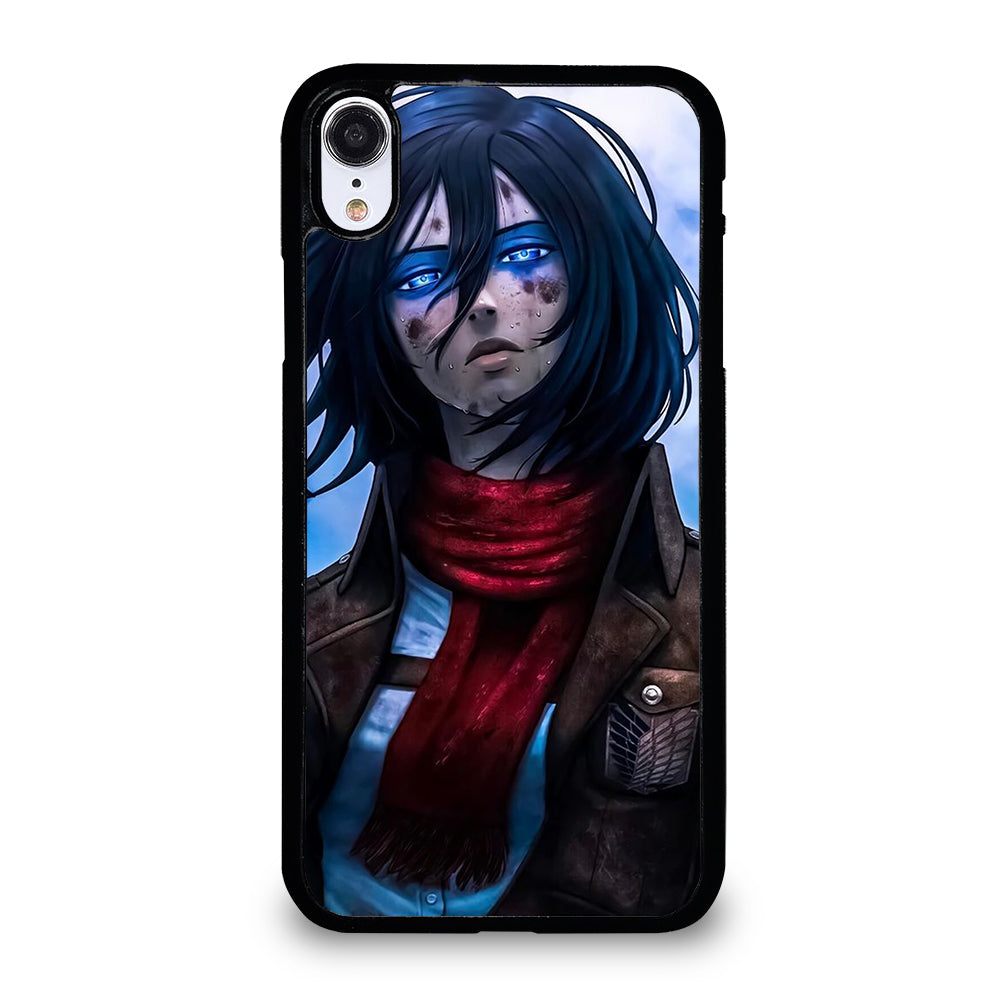 MIKASA ACKERMAN ATTACK ON TITAN ANIME SERIES iPhone XR Case Cover