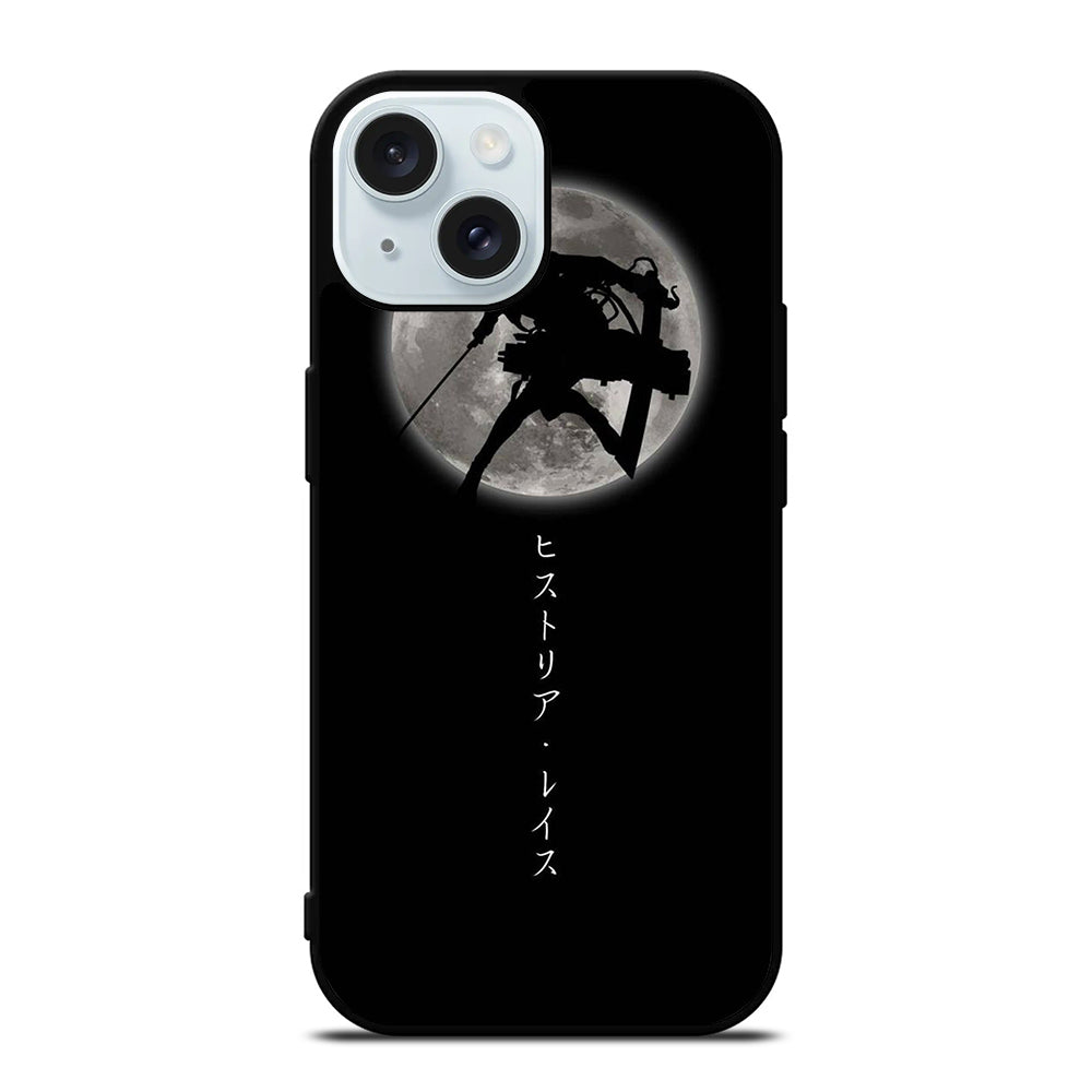 MIKASA ACKERMAN SHADOW ATTACK ON TITAN iPhone 15 Case Cover