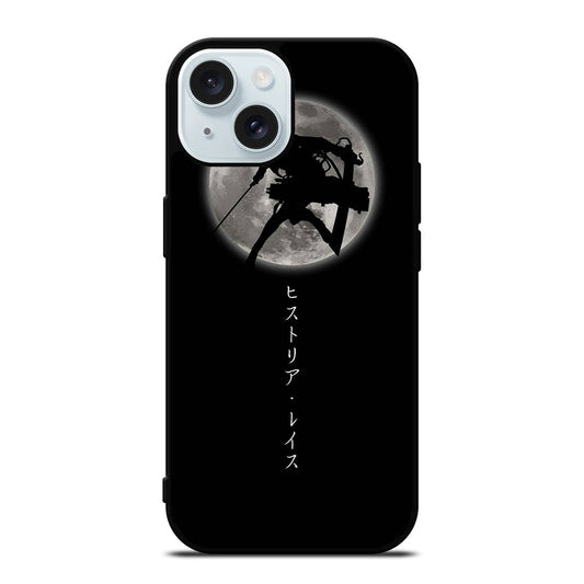 MIKASA ACKERMAN SHADOW ATTACK ON TITAN iPhone 15 Case Cover