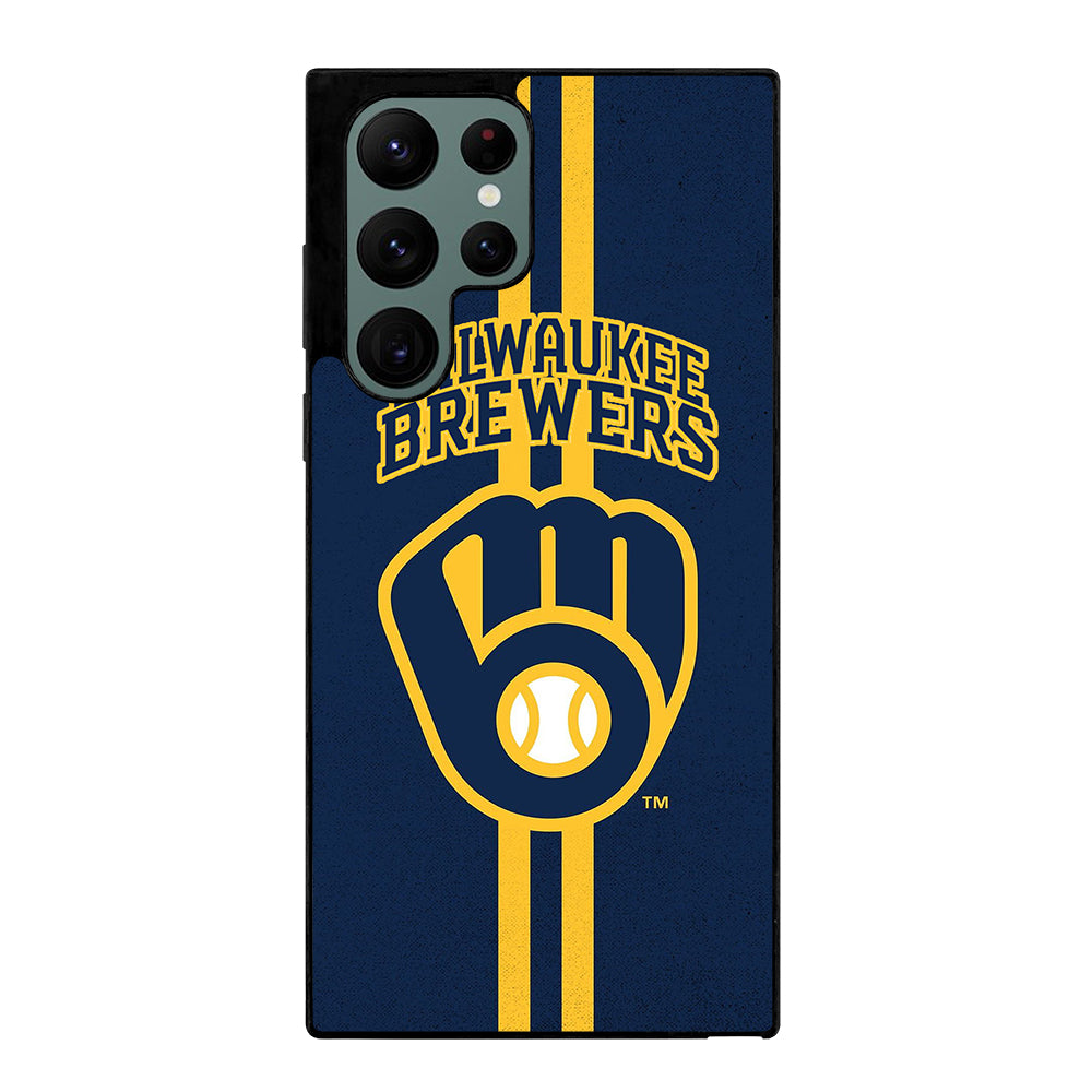 MILWAUKEE BREWERS STRIPE ICON Samsung Galaxy S22 Ultra Case Cover