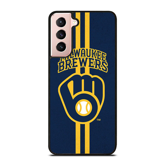 MILWAUKEE BREWERS STRIPE ICON Samsung Galaxy S21 Case Cover