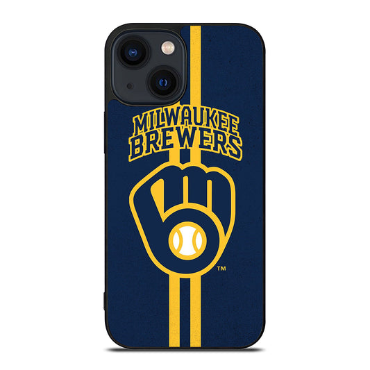 MILWAUKEE BREWERS STRIPE ICON iPhone 14 Plus Case Cover