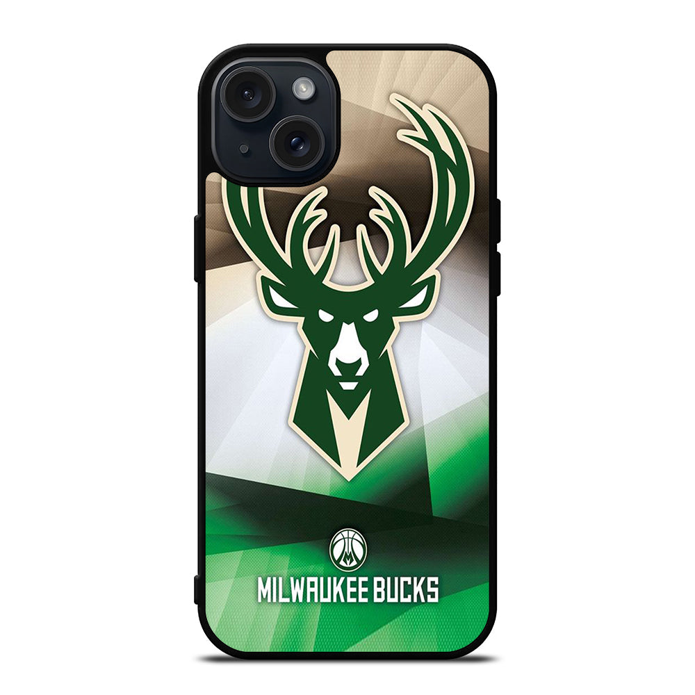 MILWAUKEE BUCKS LOGO BASKETBALL iPhone 15 Plus Case Cover