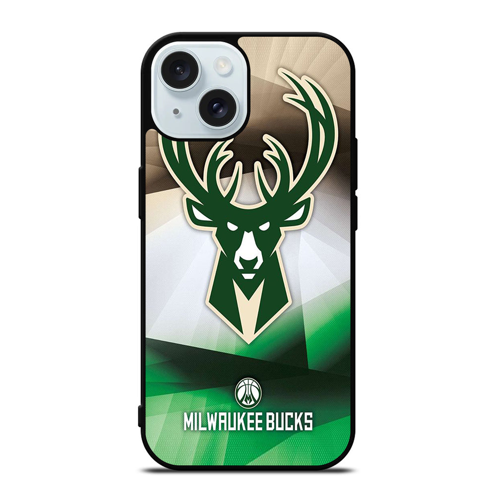MILWAUKEE BUCKS LOGO BASKETBALL iPhone 15 Case Cover