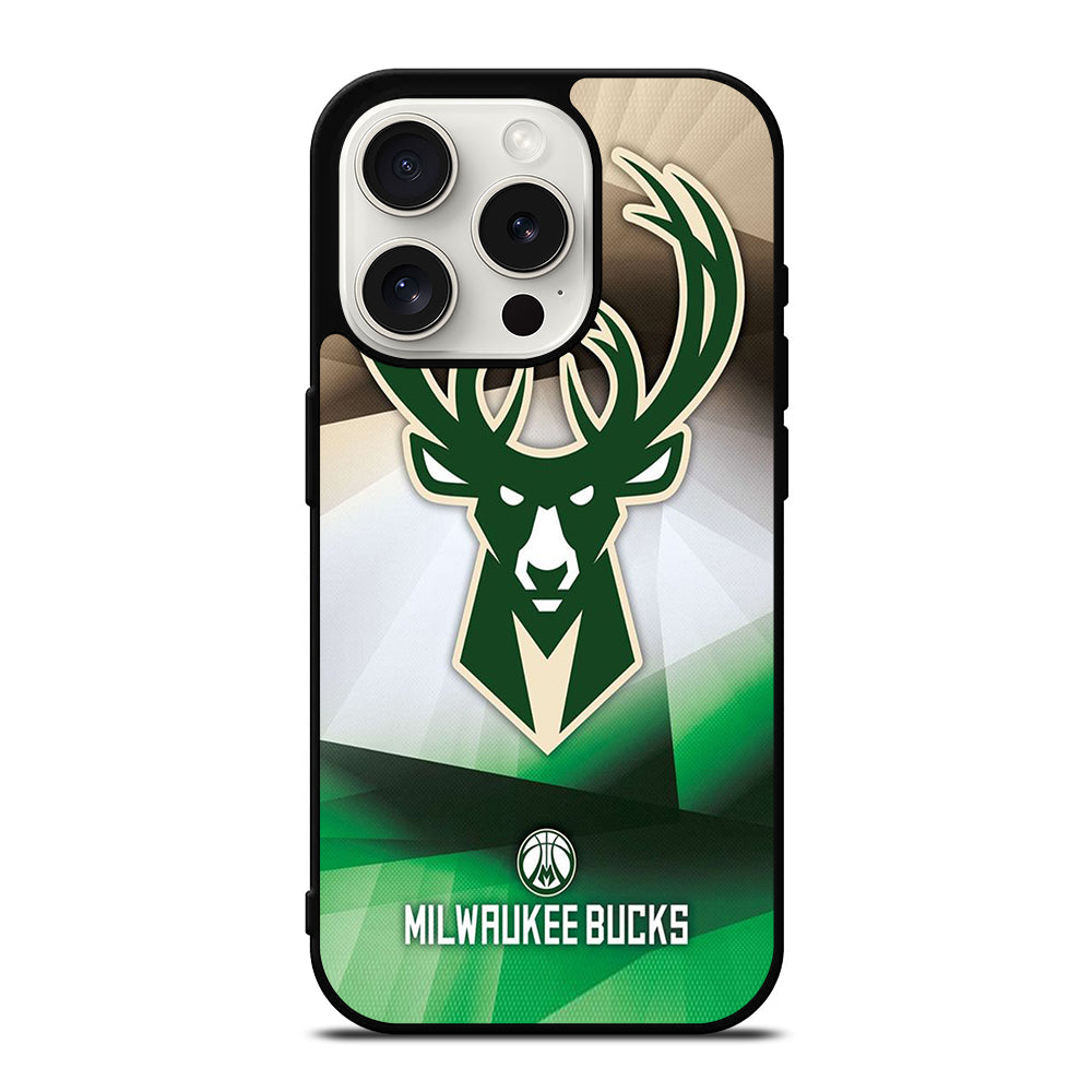 MILWAUKEE BUCKS LOGO BASKETBALL iPhone 15 Pro Case Cover