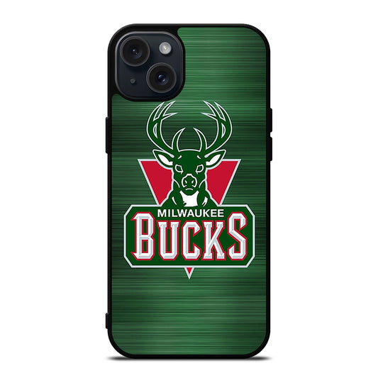 MILWAUKEE BUCKS LOGO NBA 2 iPhone 15 Plus Case Cover