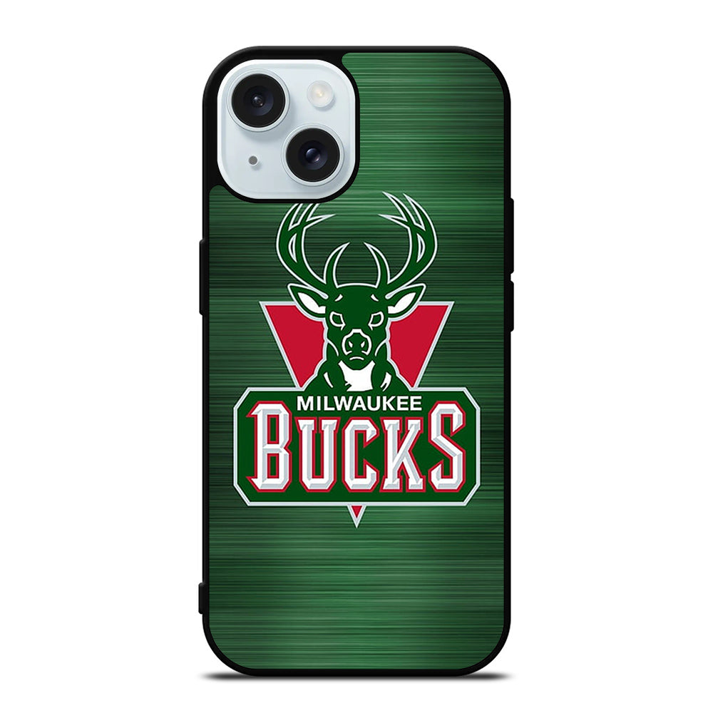 MILWAUKEE BUCKS LOGO NBA 2 iPhone 15 Case Cover