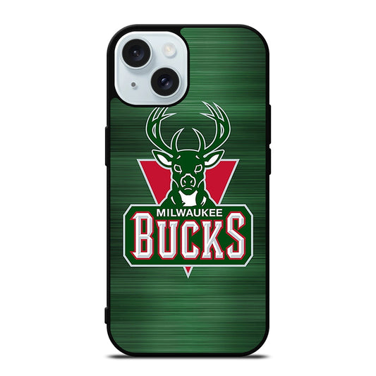 MILWAUKEE BUCKS LOGO NBA 2 iPhone 15 Case Cover