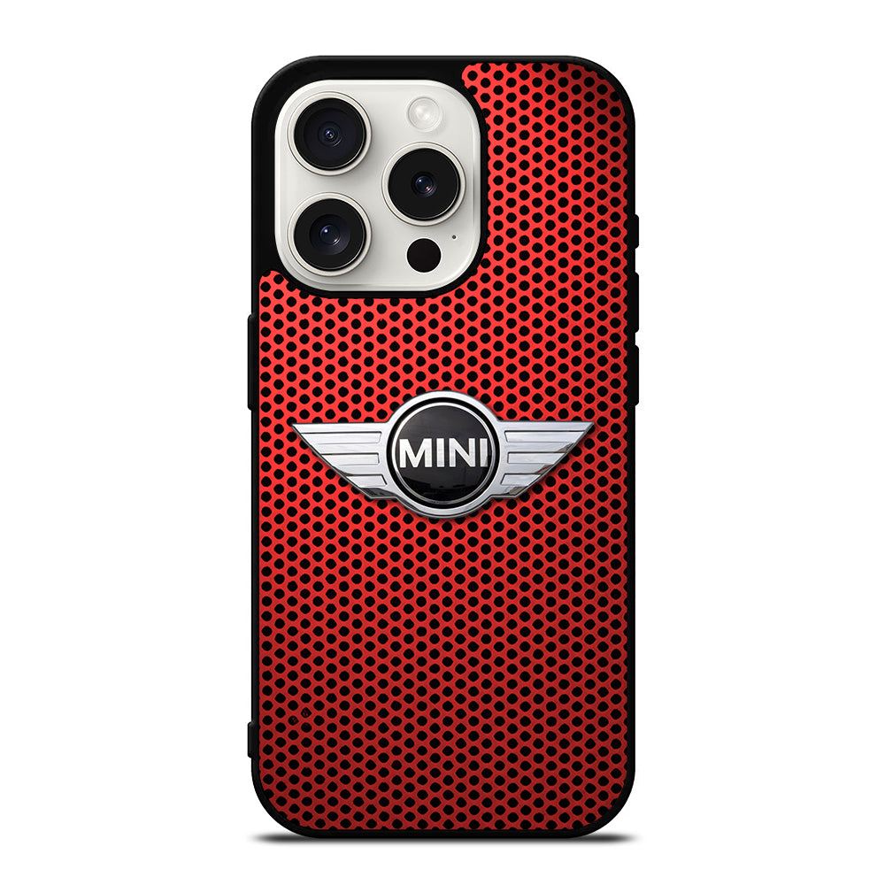 MINI COOPER METAL LOGO iPhone 15 Pro Case Cover