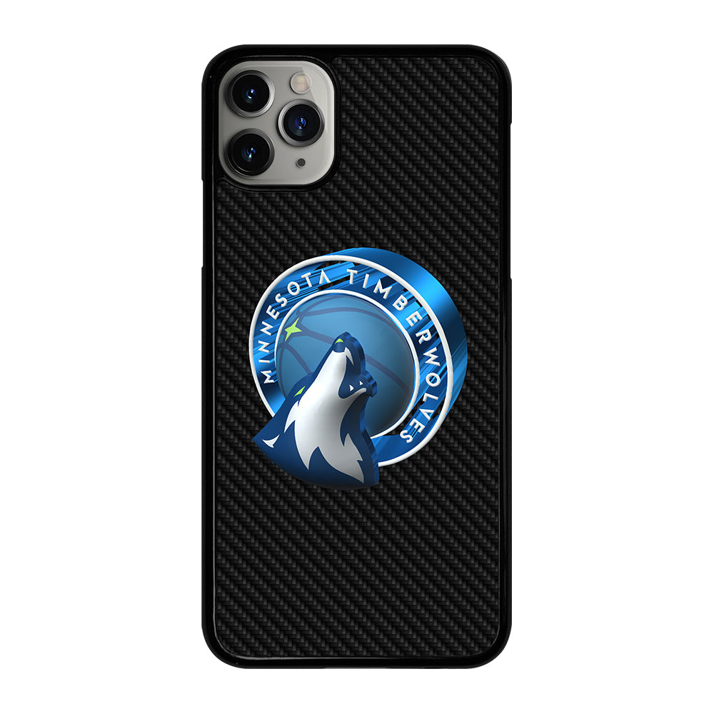 MINNESOTA TIMBERWOLVES CARBON iPhone 11 Pro Max Case Cover
