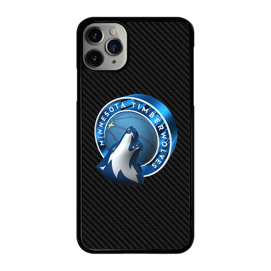 MINNESOTA TIMBERWOLVES CARBON iPhone 11 Pro Max Case Cover