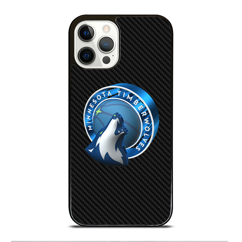 MINNESOTA TIMBERWOLVES CARBON iPhone 12 Pro Case Cover