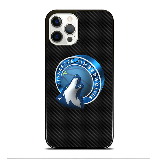 MINNESOTA TIMBERWOLVES CARBON iPhone 12 Pro Case Cover
