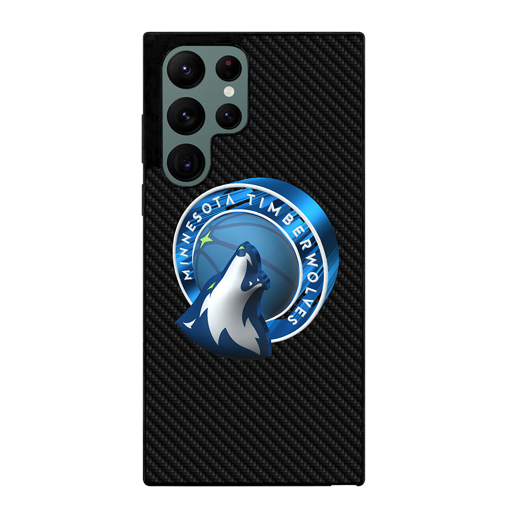 MINNESOTA TIMBERWOLVES CARBON Samsung Galaxy S22 Ultra Case Cover