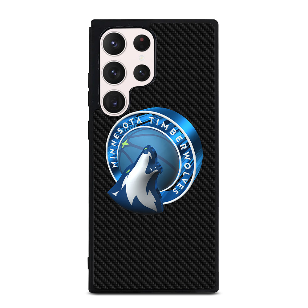 MINNESOTA TIMBERWOLVES CARBON Samsung Galaxy S23 Ultra Case Cover