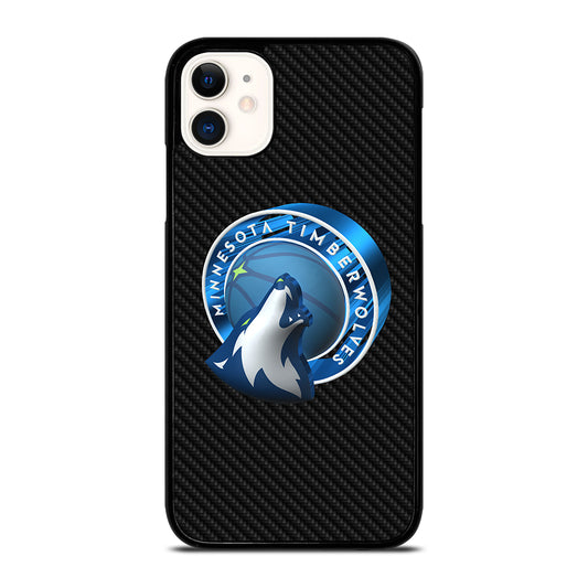 MINNESOTA TIMBERWOLVES CARBON iPhone 11 Case Cover