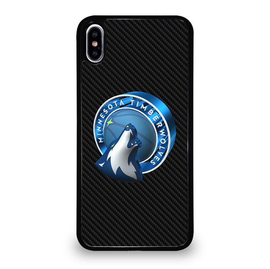 MINNESOTA TIMBERWOLVES CARBON iPhone XS Max Case Cover