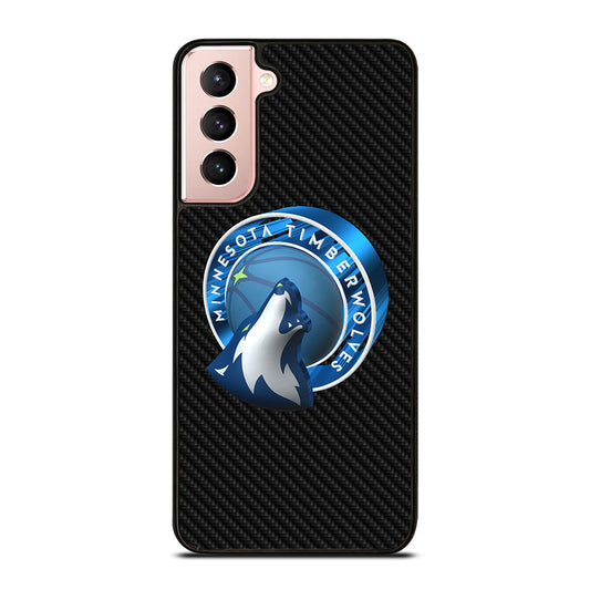 MINNESOTA TIMBERWOLVES CARBON Samsung Galaxy S21 Case Cover