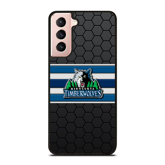 MINNESOTA TIMBERWOLVES HEXAGON LOGO Samsung Galaxy S21 Case Cover