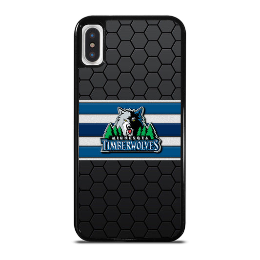 MINNESOTA TIMBERWOLVES HEXAGON LOGO iPhone X / XS Case Cover