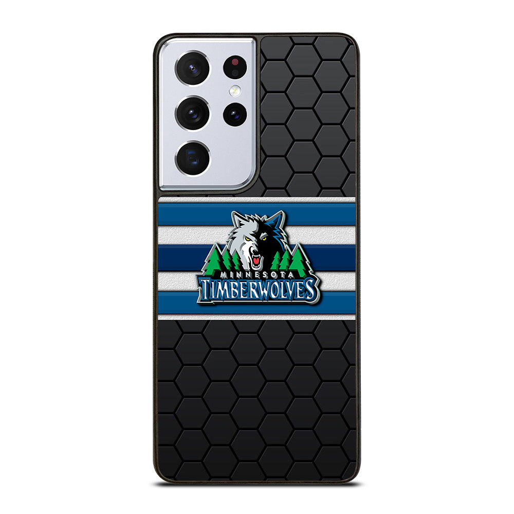MINNESOTA TIMBERWOLVES HEXAGON LOGO Samsung Galaxy S21 Ultra Case Cover