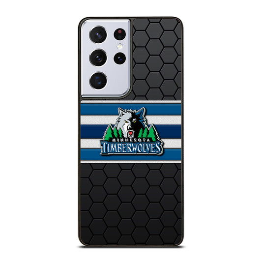 MINNESOTA TIMBERWOLVES HEXAGON LOGO Samsung Galaxy S21 Ultra Case Cover