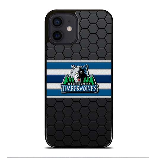 MINNESOTA TIMBERWOLVES HEXAGON LOGO iPhone 12 Mini Case Cover