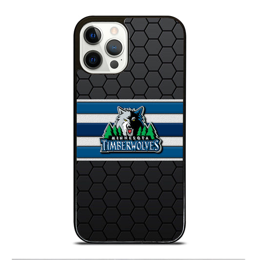 MINNESOTA TIMBERWOLVES HEXAGON LOGO iPhone 12 Pro Case Cover