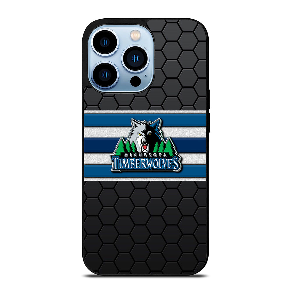 MINNESOTA TIMBERWOLVES HEXAGON LOGO iPhone 13 Pro Max Case Cover