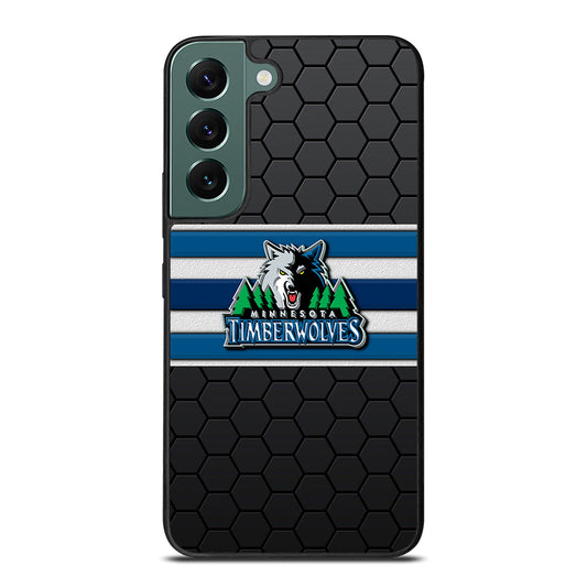 MINNESOTA TIMBERWOLVES HEXAGON LOGO Samsung Galaxy S22 Case Cover