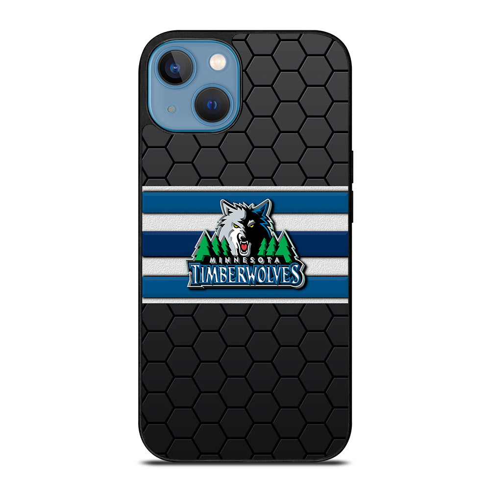 MINNESOTA TIMBERWOLVES HEXAGON LOGO iPhone 13 Case Cover