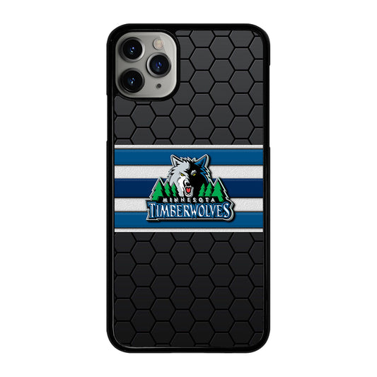 MINNESOTA TIMBERWOLVES HEXAGON LOGO iPhone 11 Pro Max Case Cover