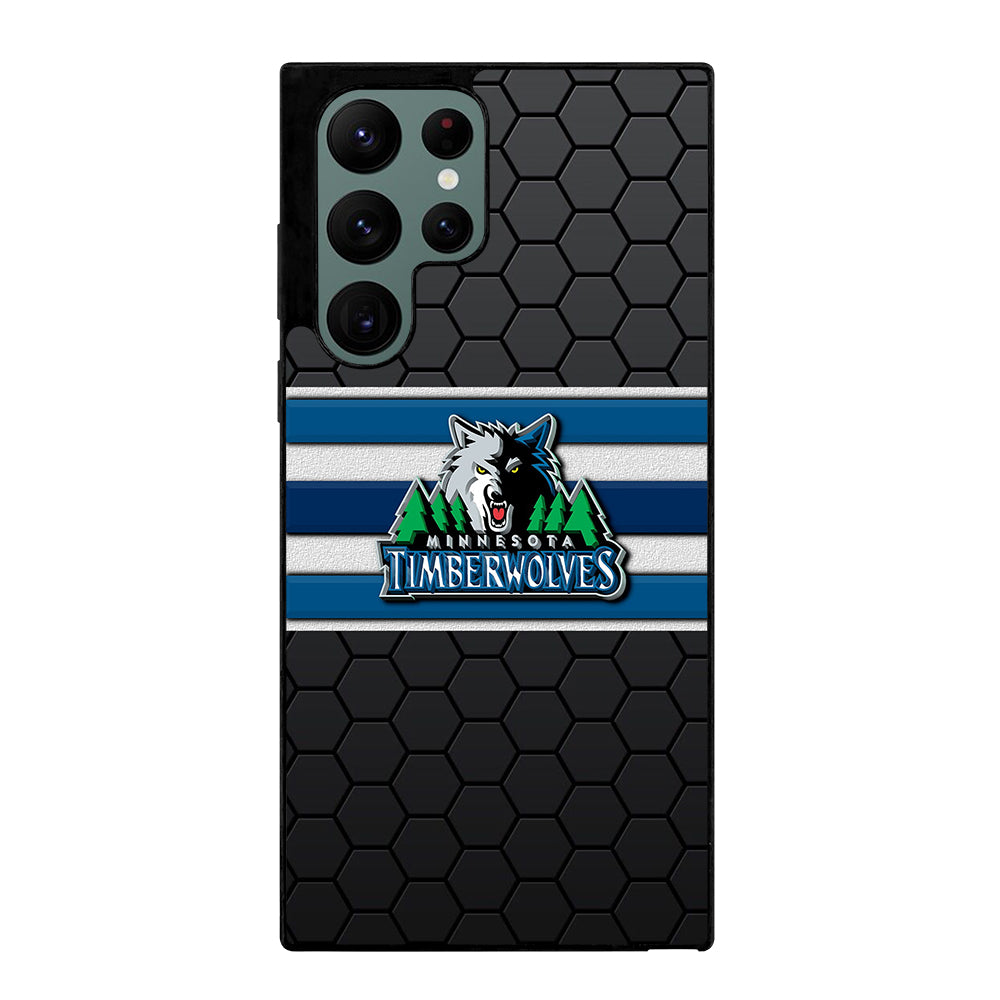 MINNESOTA TIMBERWOLVES HEXAGON LOGO Samsung Galaxy S22 Ultra Case Cover