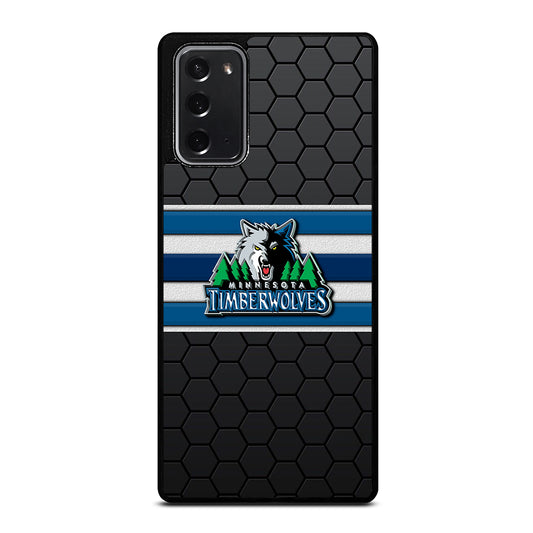 MINNESOTA TIMBERWOLVES HEXAGON LOGO Samsung Galaxy Note 20 Case Cover