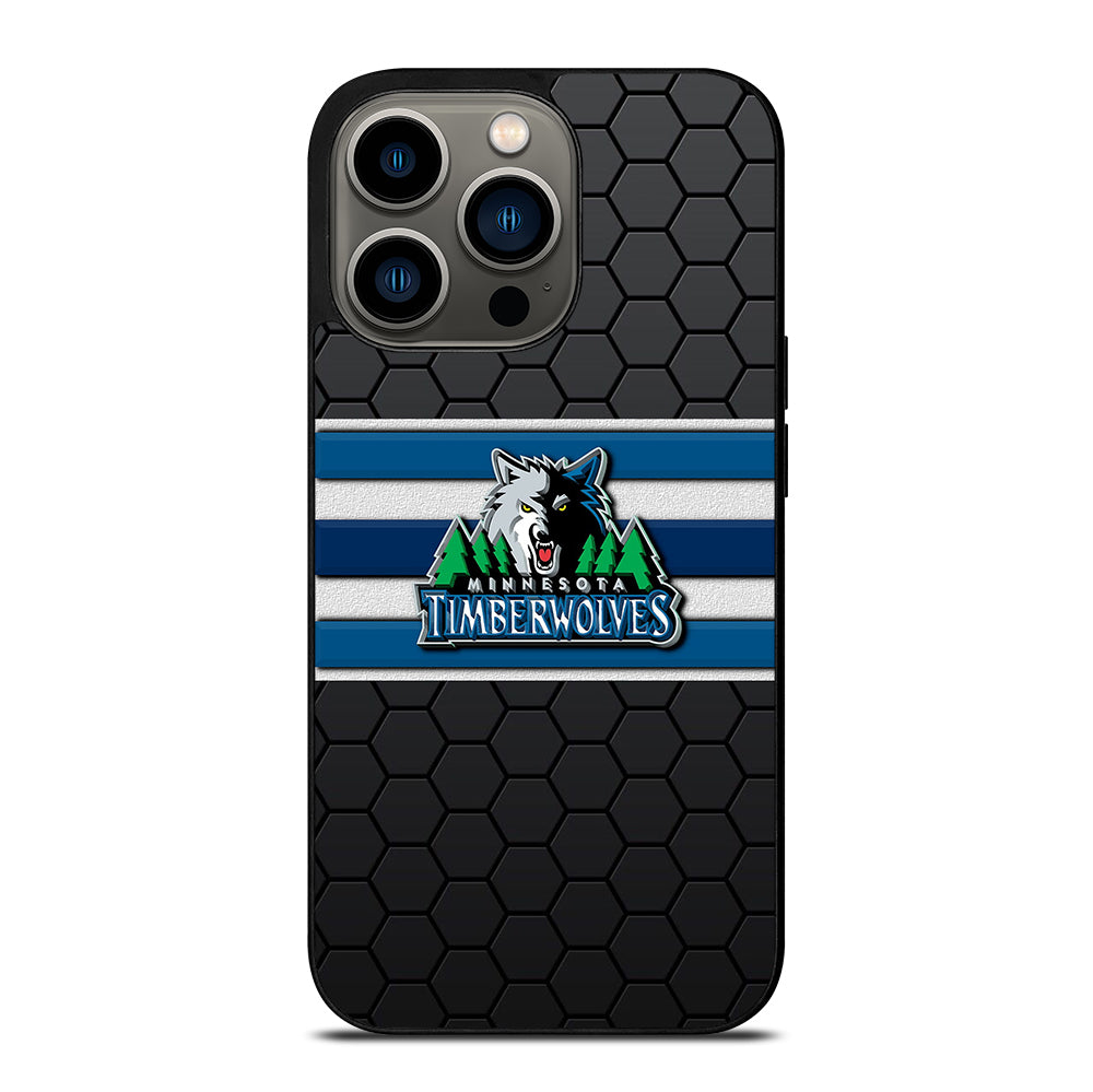 MINNESOTA TIMBERWOLVES HEXAGON LOGO iPhone 13 Pro Case Cover