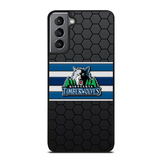 MINNESOTA TIMBERWOLVES HEXAGON LOGO Samsung Galaxy S21 Plus Case Cover