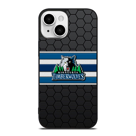 MINNESOTA TIMBERWOLVES HEXAGON LOGO iPhone 13 Mini Case Cover
