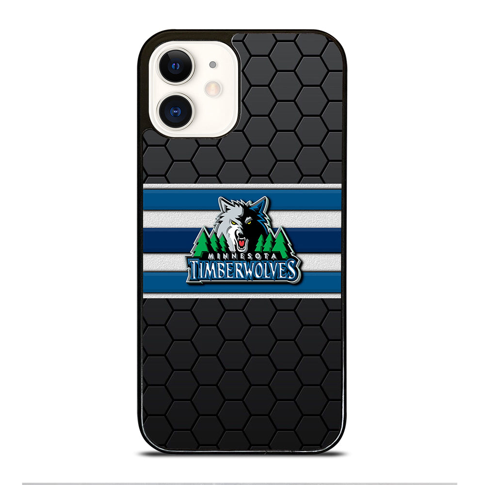 MINNESOTA TIMBERWOLVES HEXAGON LOGO iPhone 12 Case Cover