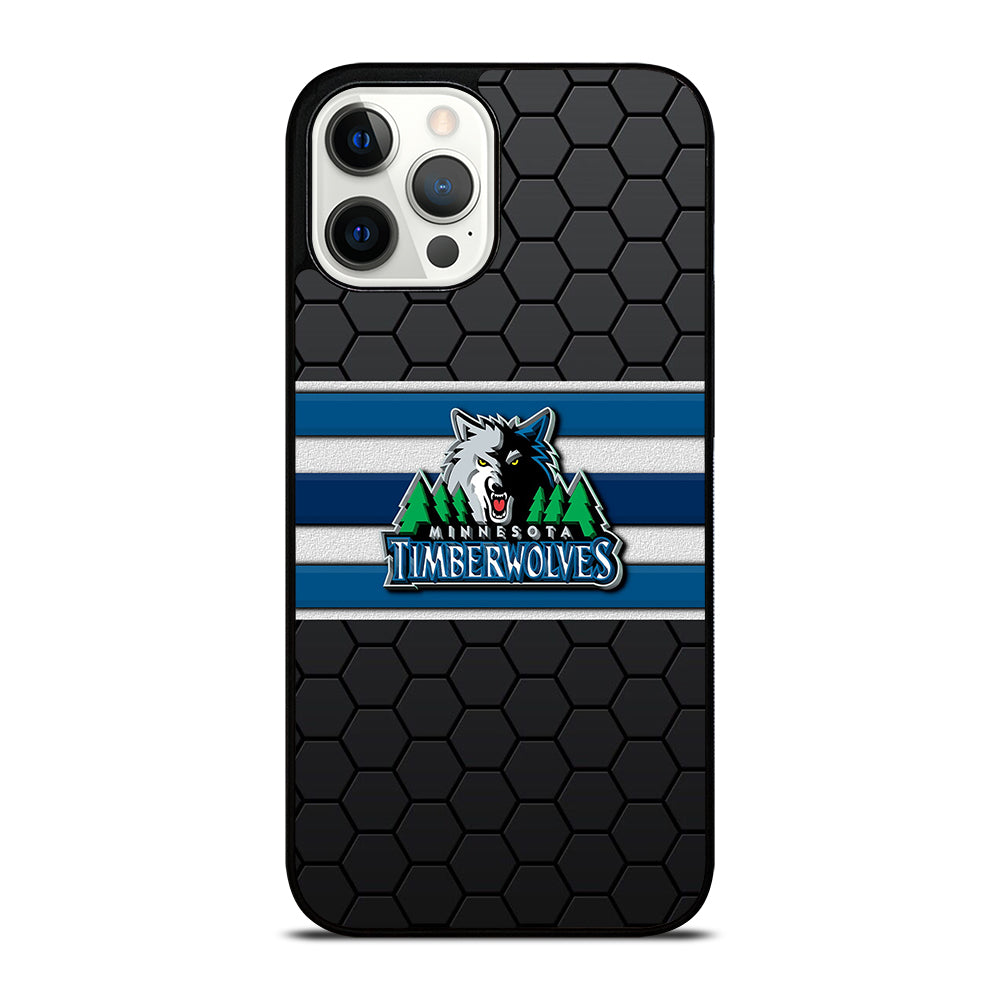 MINNESOTA TIMBERWOLVES HEXAGON LOGO iPhone 12 Pro Max Case Cover