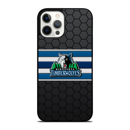 MINNESOTA TIMBERWOLVES HEXAGON LOGO iPhone 12 Pro Max Case Cover