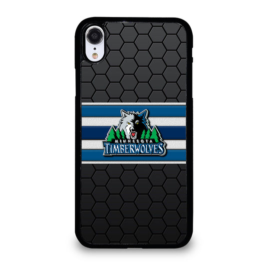 MINNESOTA TIMBERWOLVES HEXAGON LOGO iPhone XR Case Cover