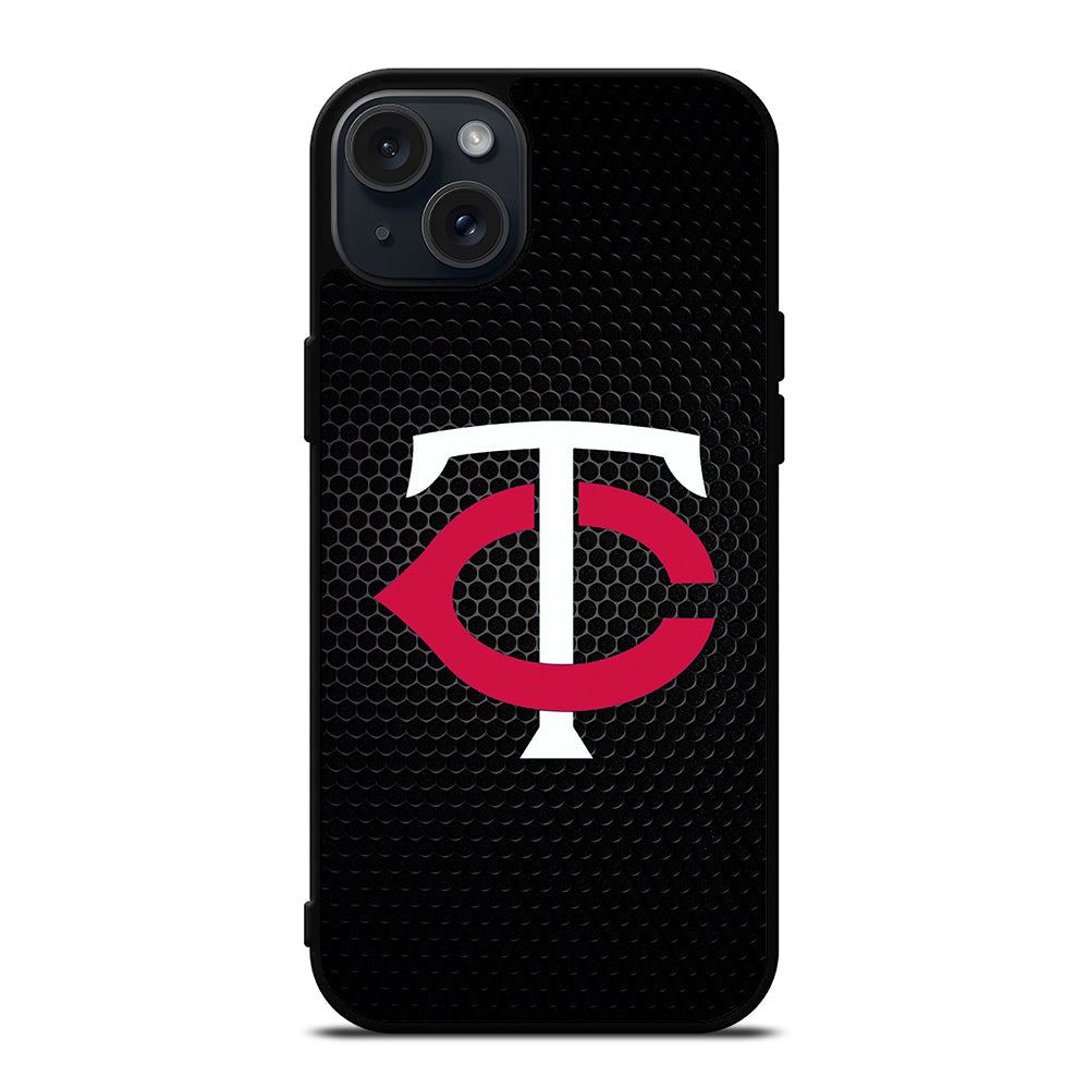 MINNESOTA TWINS METAL LOGO iPhone 15 Plus Case Cover