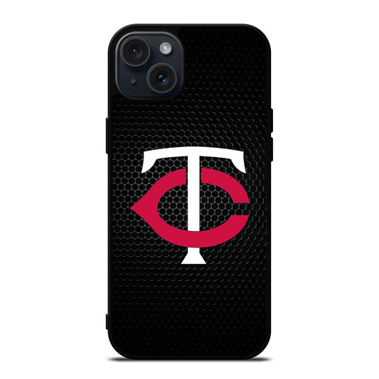 MINNESOTA TWINS METAL LOGO iPhone 15 Plus Case Cover