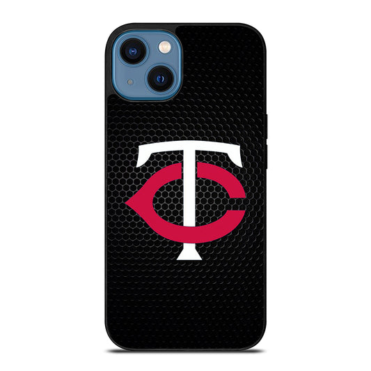 MINNESOTA TWINS METAL LOGO iPhone 14 Case Cover