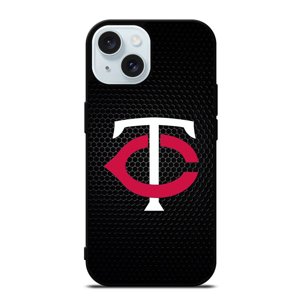 MINNESOTA TWINS METAL LOGO iPhone 15 Case Cover