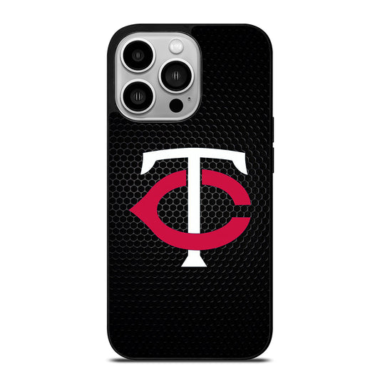 MINNESOTA TWINS METAL LOGO iPhone 14 Pro Case Cover