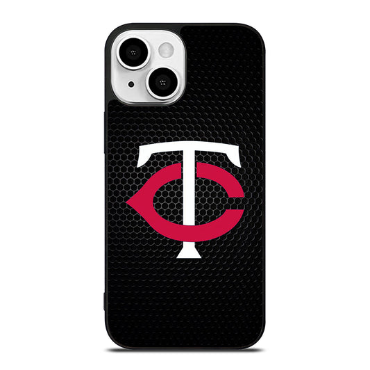 MINNESOTA TWINS METAL LOGO iPhone 13 Mini Case Cover